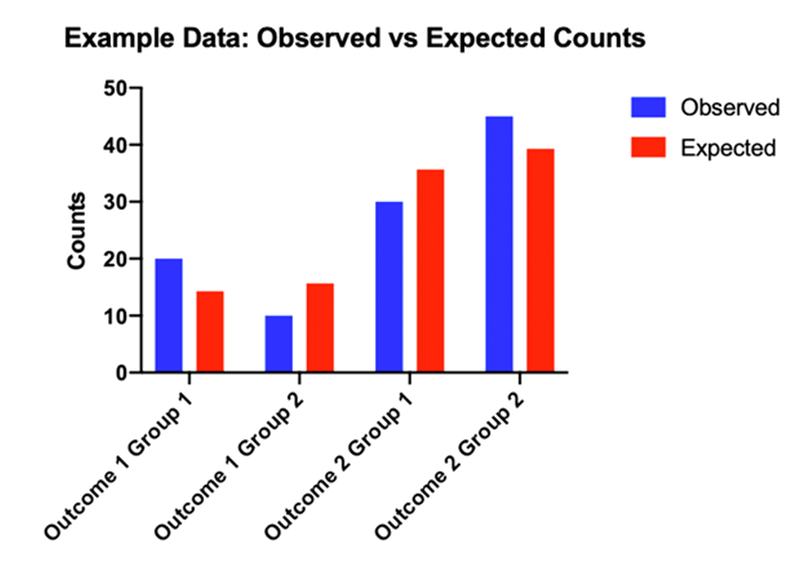 Example Data: Observed vs Expected Counts