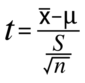 p value chart for t test