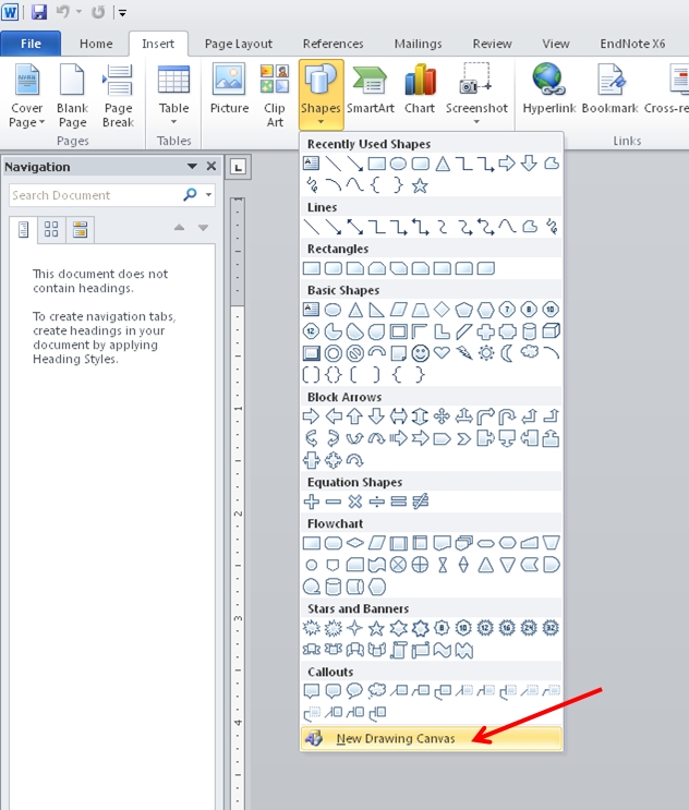 The Drawing Canvas In Word FAQ 1630 GraphPad