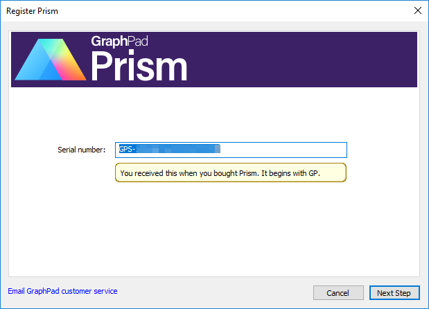 Activating a Prism license - FAQ 1806 - GraphPad
