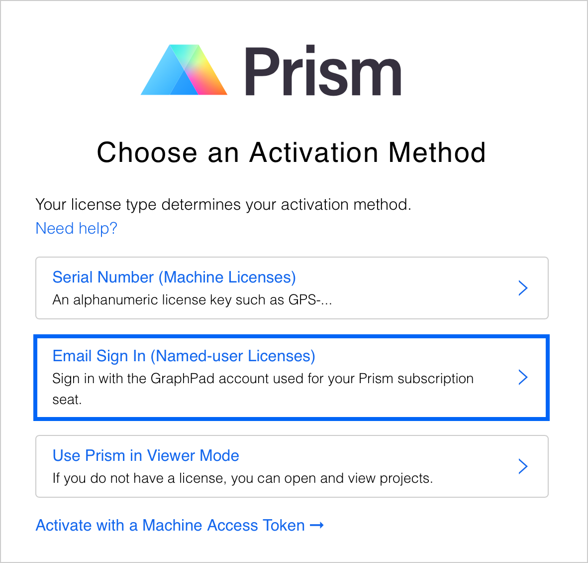 Activating a Prism license - FAQ 1806 - GraphPad